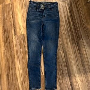 American Eagle Skinny Jeans Size 8 TALL Stretch